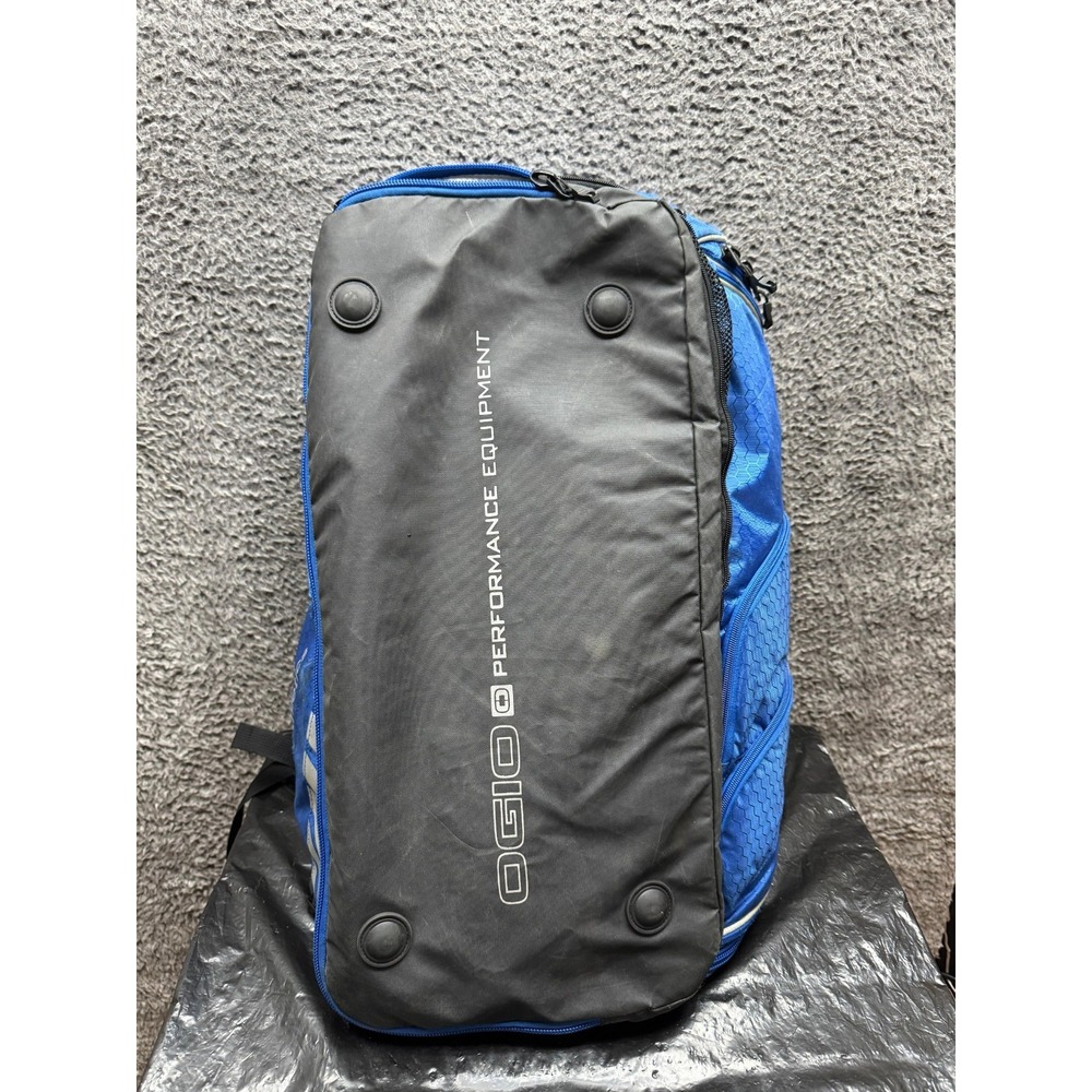 Rare Bmw Athletics Ogio Performance Equipment Travel Backpack Gray Blue